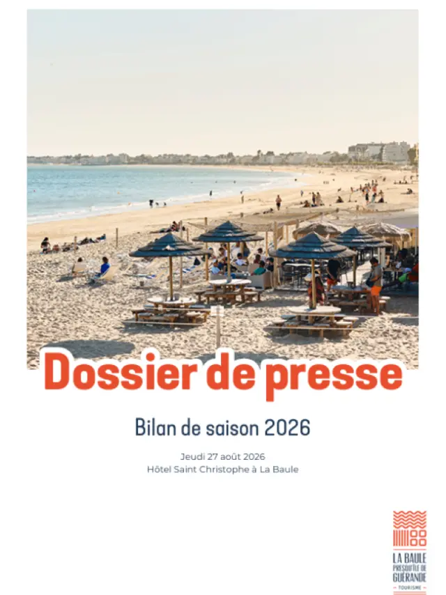 Couverture du dossier de presse de bilan de saison de l'office de tourisme pour l'été 2026