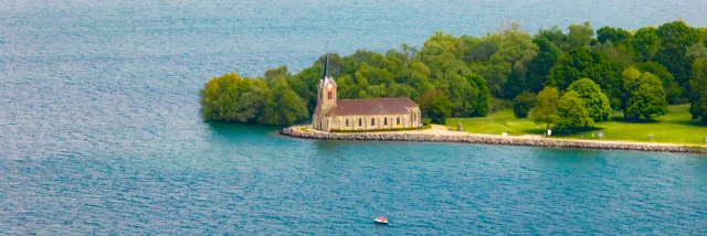 Eglise de Champaubert vue de drone