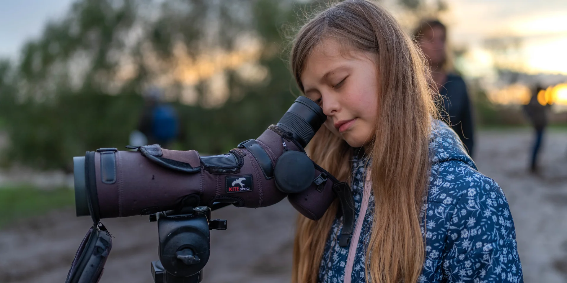 Ornithologische telescoop bij Lac du Der