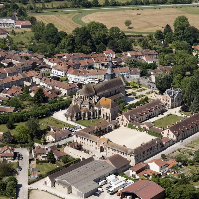 Vue aérienne de Montier-en-Der