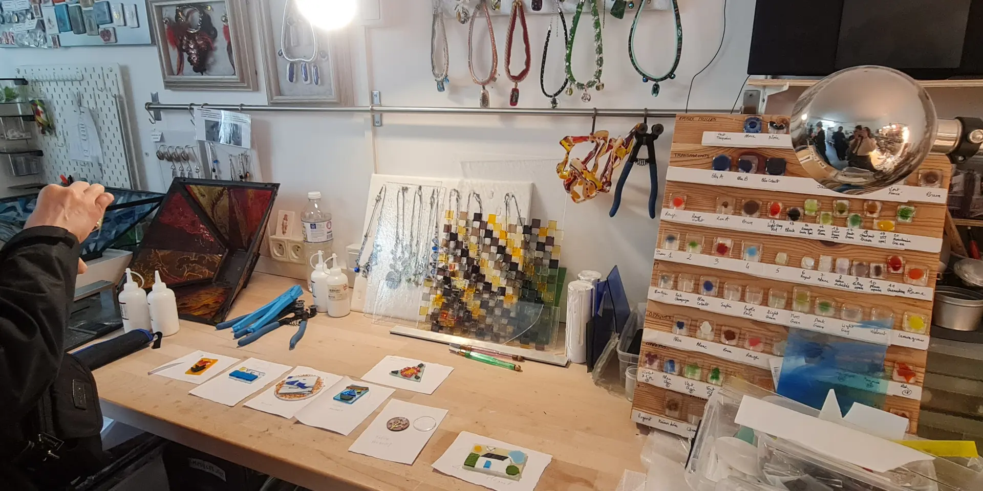 Atelier Vitry Verre photo de l'atelier de travail