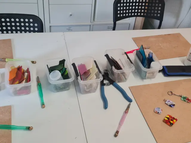 Vitry Verre Table Travail