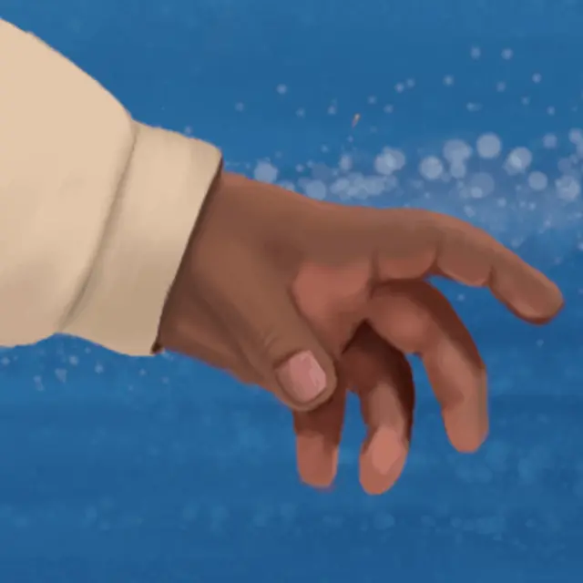 Illustration d'une main de fillette