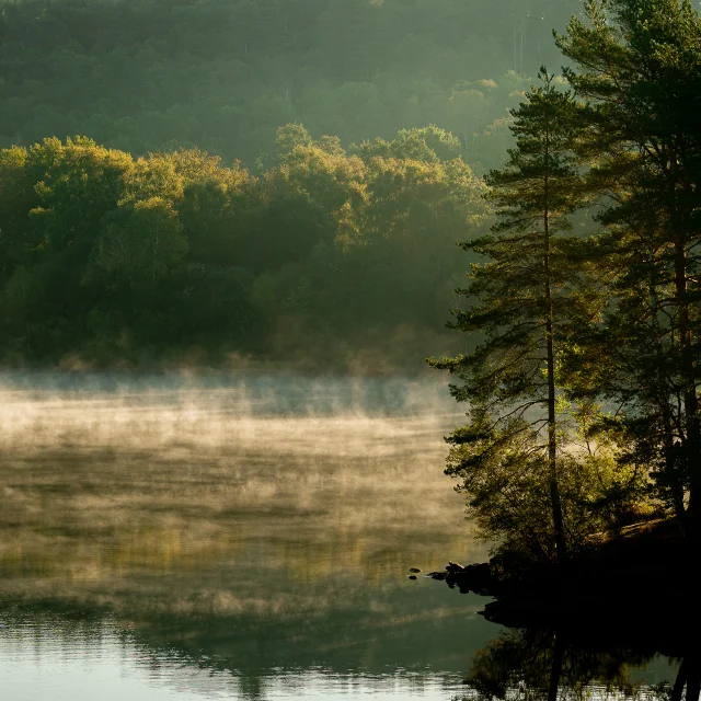 Paysage Lever Du Soleil Lac De Saint Pardoux