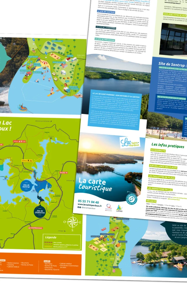 Carte Touristique Lac De Saint Pardoux