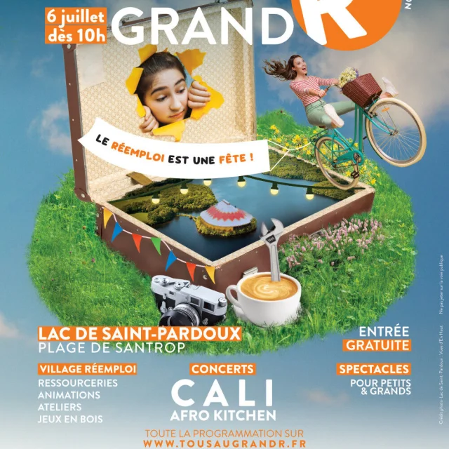 Affiche A3 avec prog avec mention accompagné par