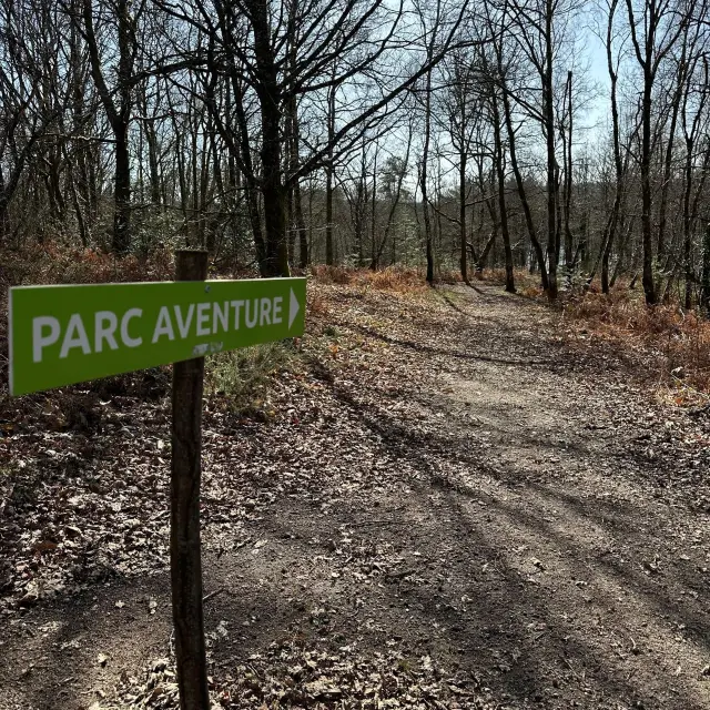 Panneau Darrivee Parc Aventure