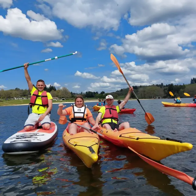 Base Nautique Et De Plein Air Lac De Saint Pardoux Kayak Paddle