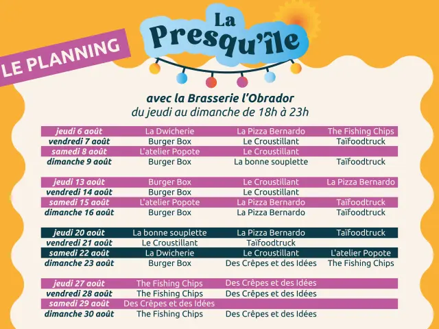 Planning Presquile