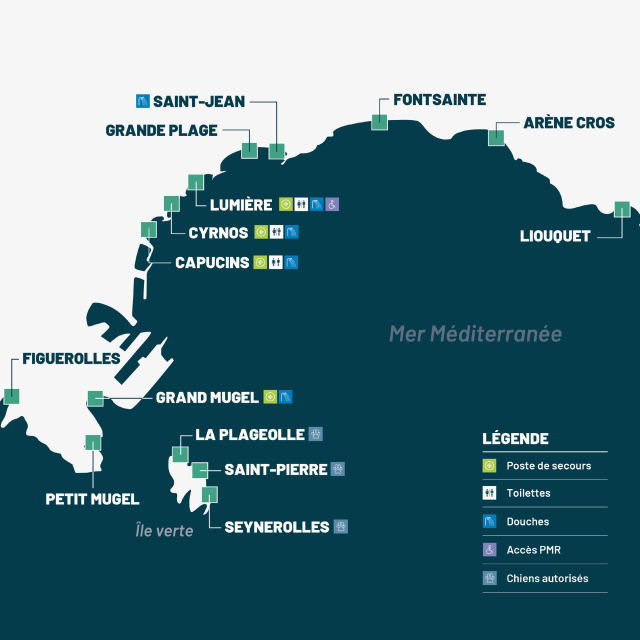 Carte plages
