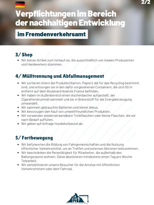 Verpflichtungen Im Bereich Der Nachhaltigen Entwicklung