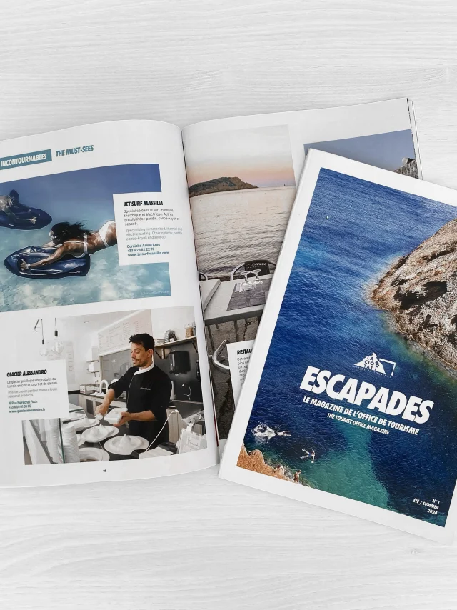 Couverture magazine touristique Escapades