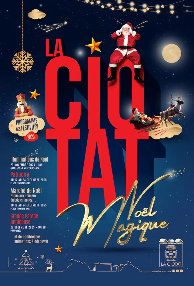 Affiche Programme Noel La Ciotat