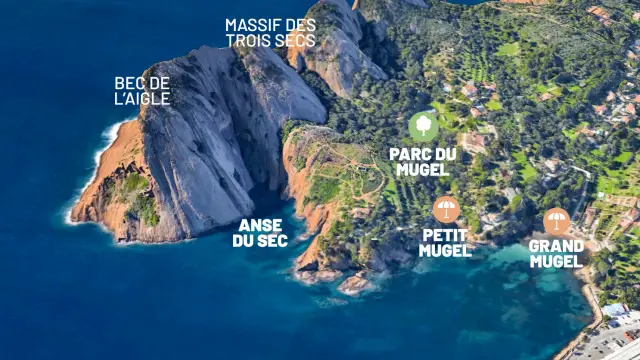 Le Mugel, La Ciotat – Map