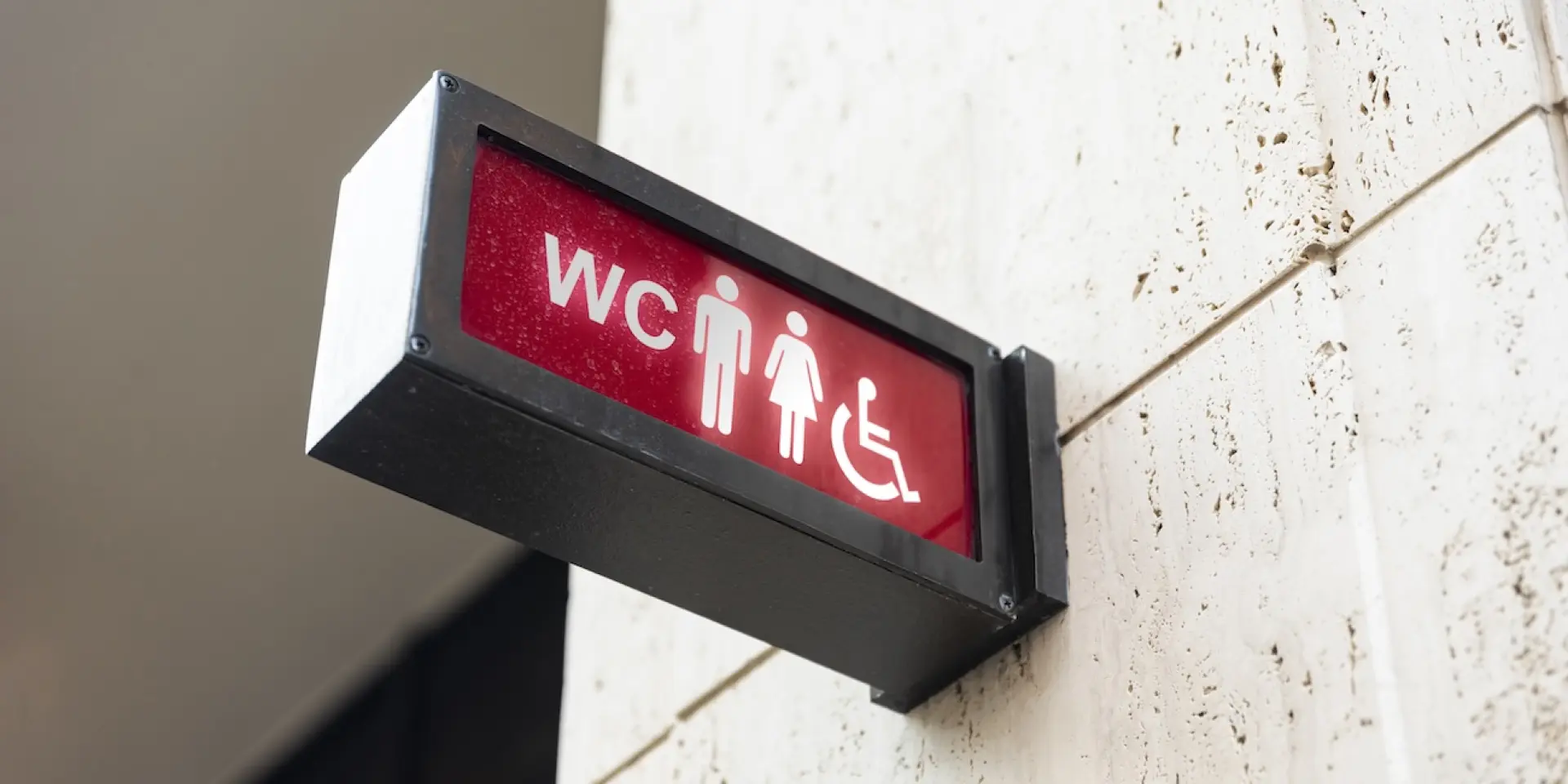 WC-Schild „City“