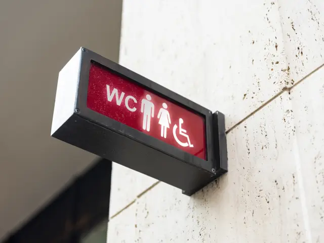 WC-Schild „City“