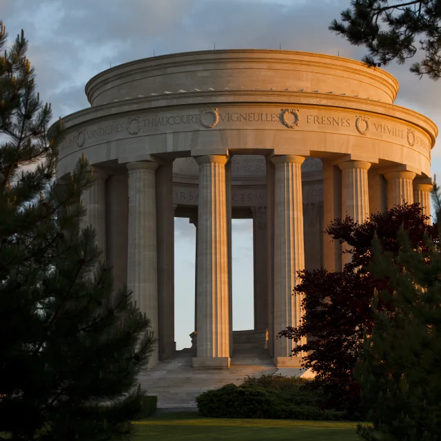 The Montsec American WWI Monument is seen in Montsec, France. (Photo by Warrick Page/ABMC)