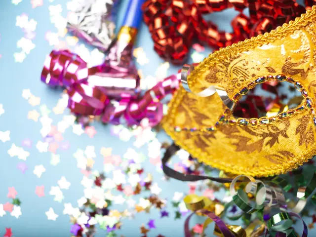 Gros Plan Sur La Decoration Du Cotillon Min