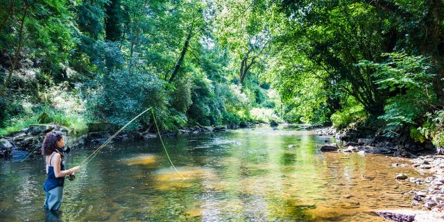 Pêche à la mouche sur le Léguer