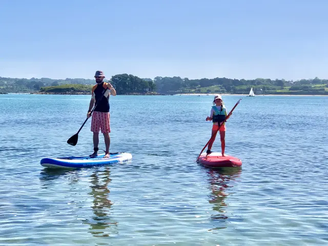 Stand Up Paddle à Toul Gwen Ile Grande
