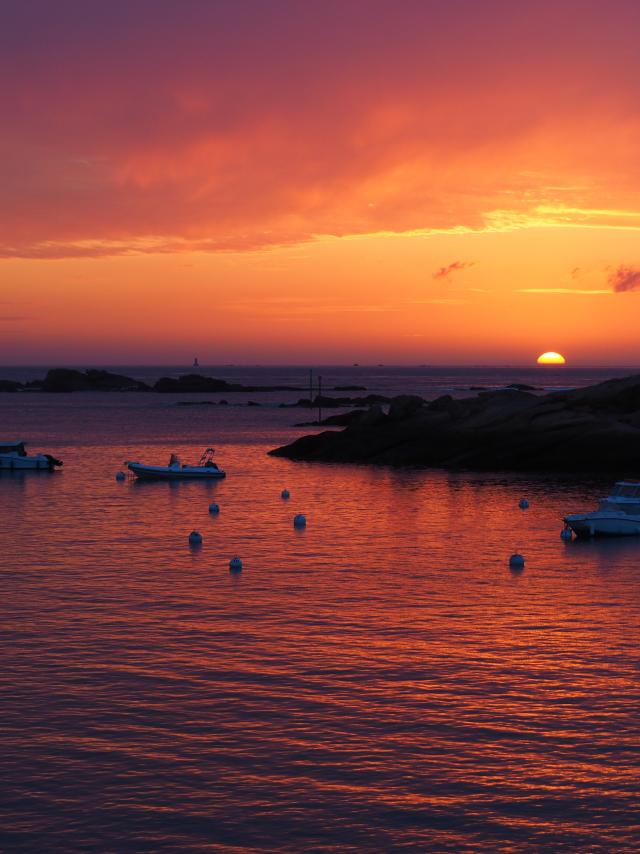 Coucher de soleil - Plage du Coz Pors