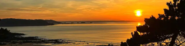 Coucher de soleil à Beg Léguer - Lannion