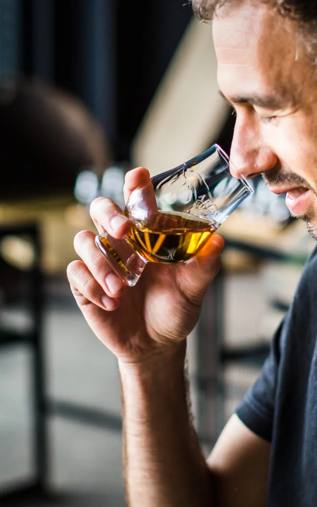 Degustation at Warenghem Distillery