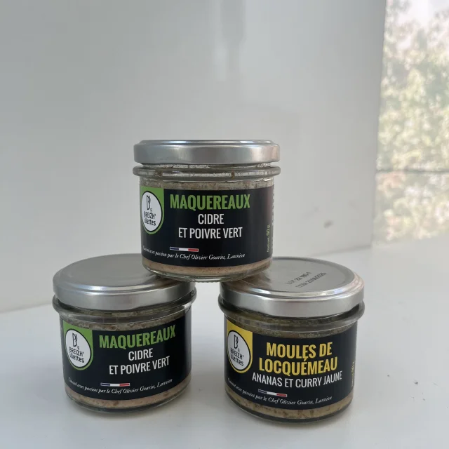 3 pots de rillettes de poissons