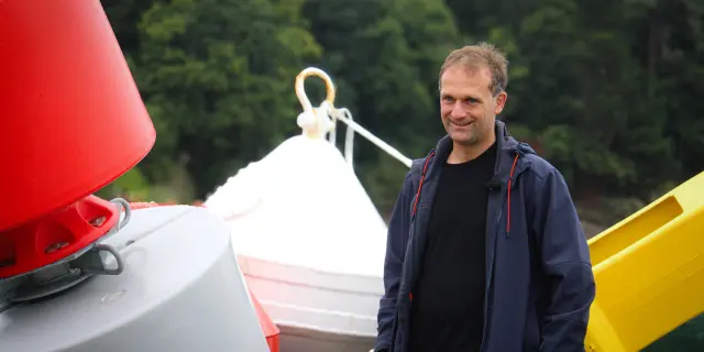 Anthony Matinya, responsable de la division Phares et Balises de Bretagne Nord