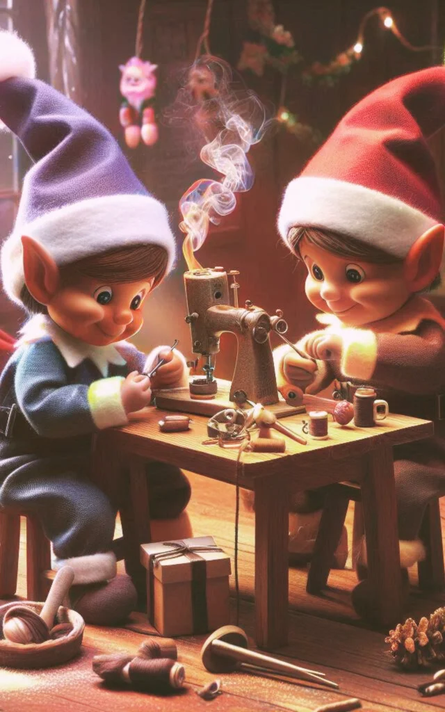 Deux lutins du Père-Noël