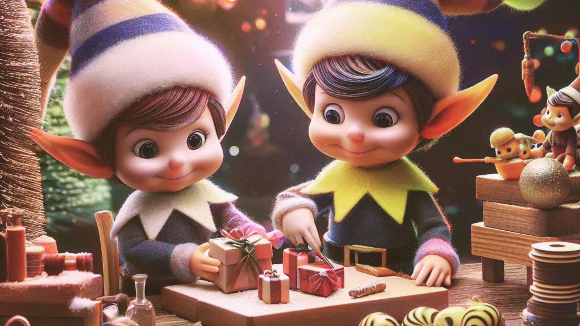 deux lutins du Père-Noël