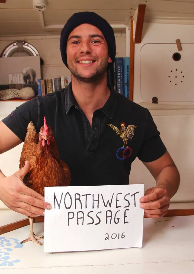 Guirec Soudée et sa Poule Monique