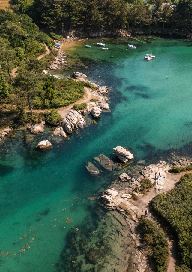 Île de Batz vue aérienne