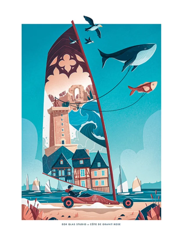 Affiche char à voile - Eor Glas