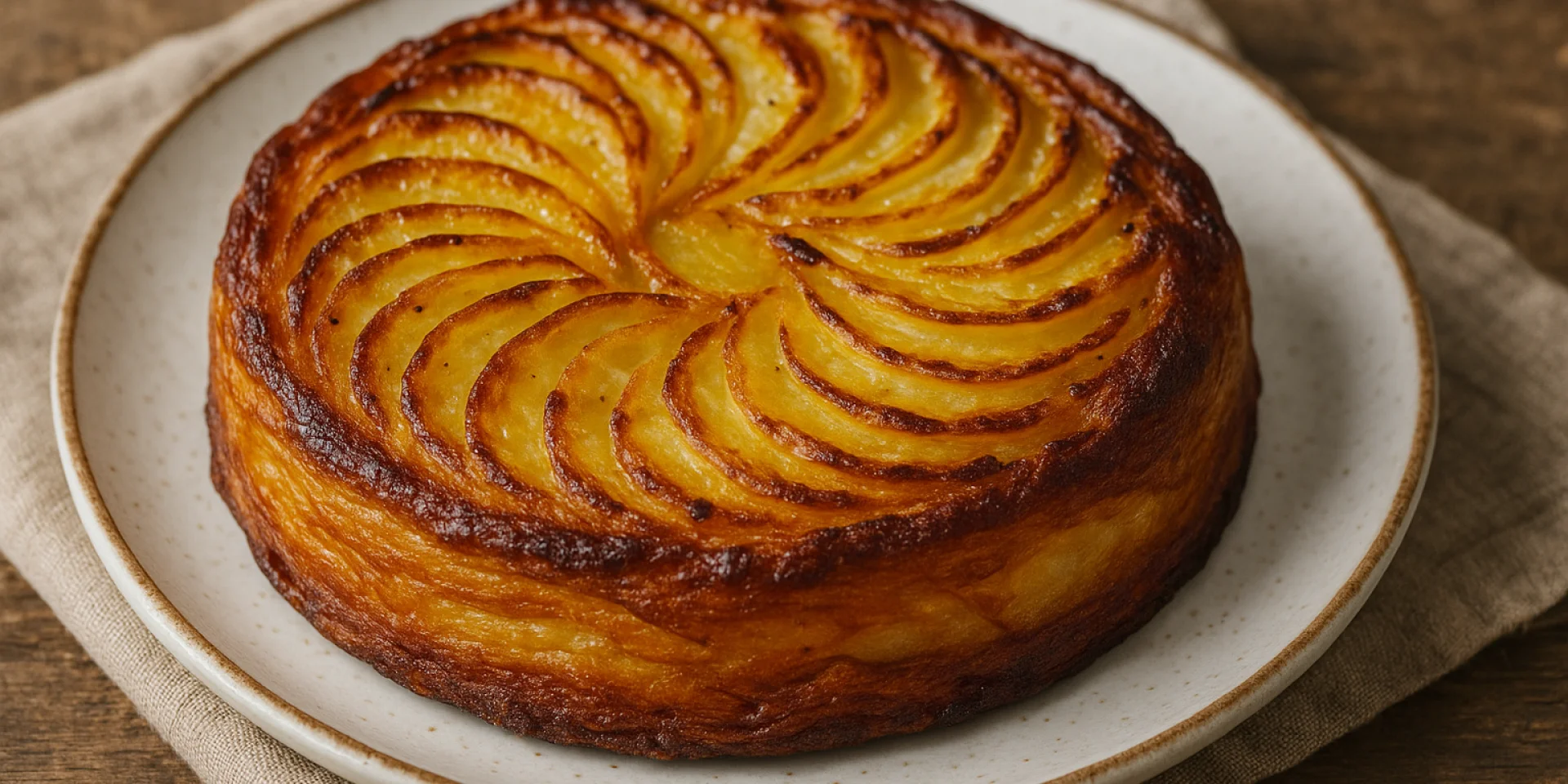 Photo d'un Kouign Patatez dans une assiette