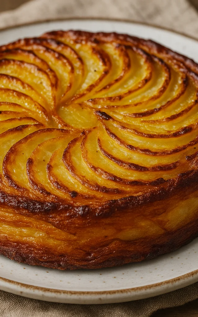 Photo d'un Kouign Patatez dans une assiette