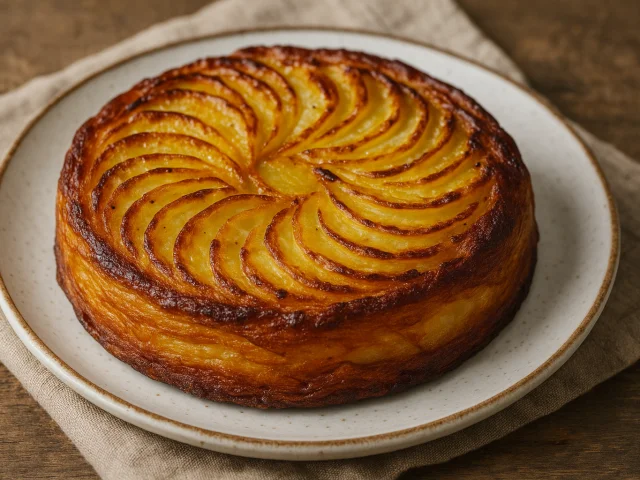 Photo d'un Kouign Patatez dans une assiette