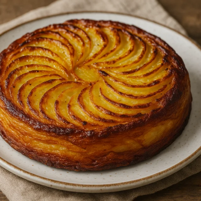 Photo d'un Kouign Patatez dans une assiette