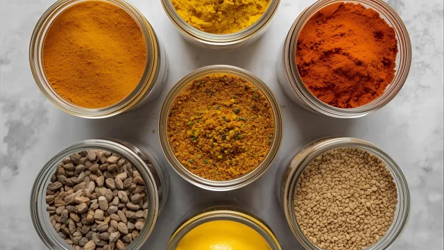 Pots Depice Curry Curcuma Citron