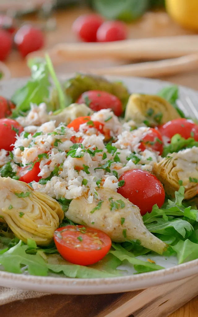 Salade Artichaut & Tourteau