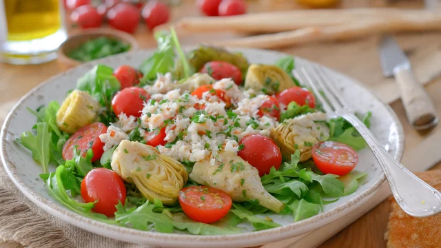 Salade Artichaut & Tourteau