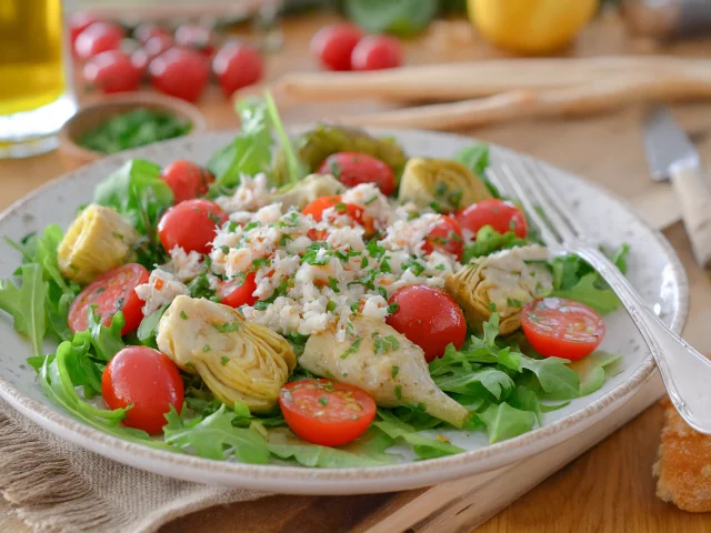 Salade Artichaut & Tourteau
