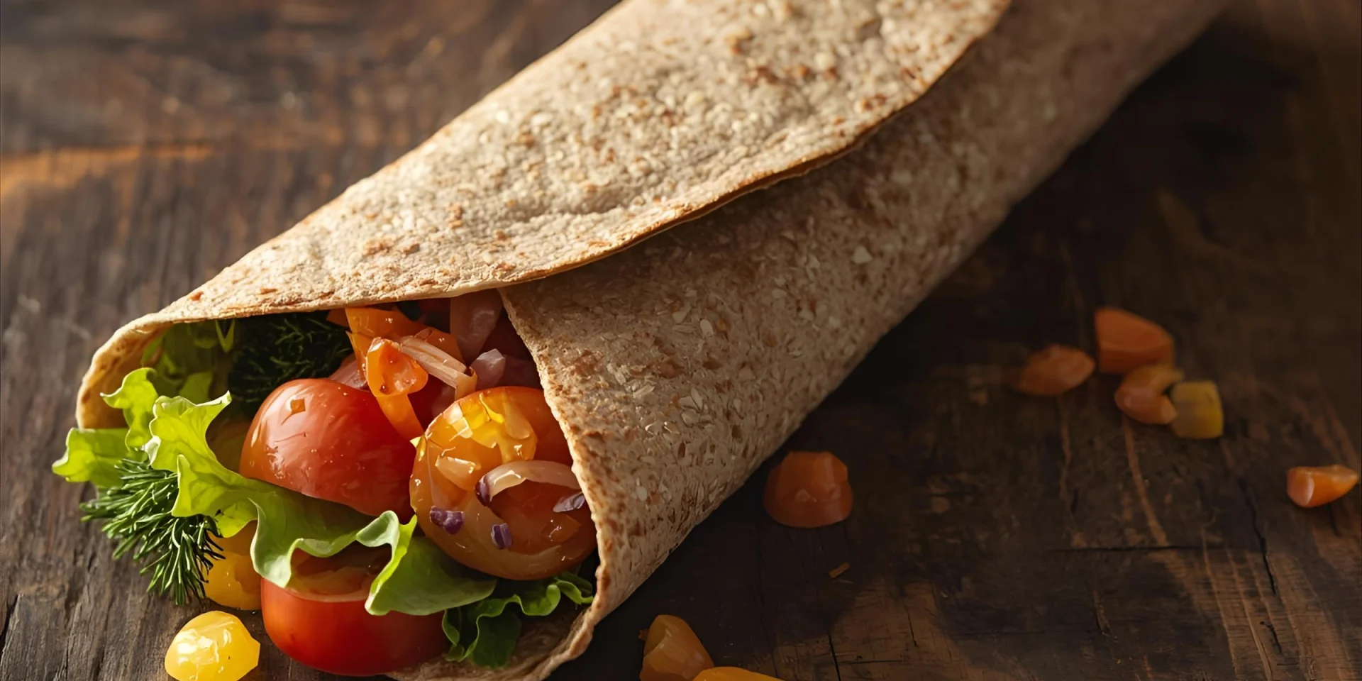 Wrap de galette de sarrasin
