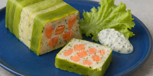 Terrine de coco de Paimpol au saumon