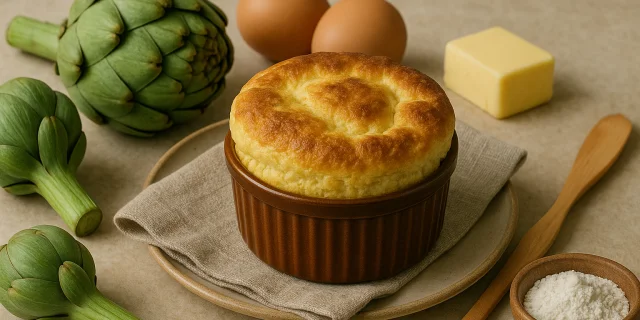Soufflé au fonds d'artichauts