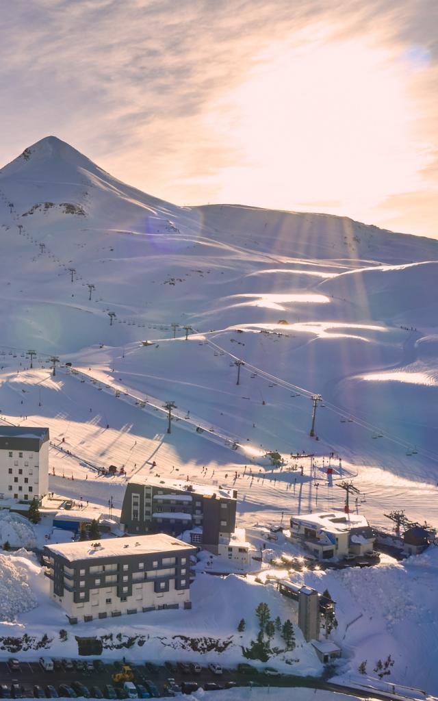 Station de La Pierre Saint-Martin en hiver (Pyrénées béarnaises)