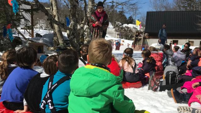 Contes journée des enfants trappeurs à La Pierre Saint-Martin (Pyrénées béarnaises)