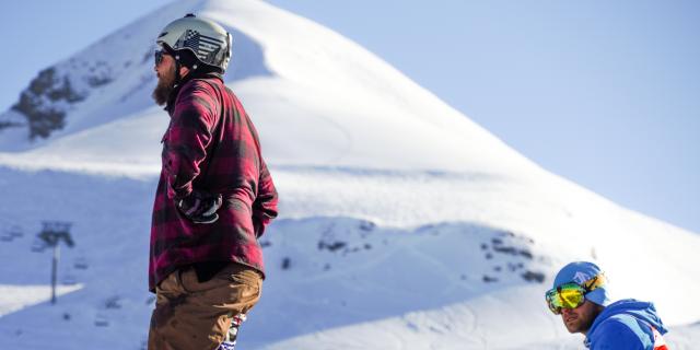 le temps d'une pause entre deux descentes sur les pistes du domaine de ski alpin de la Pierre Saint-Martin