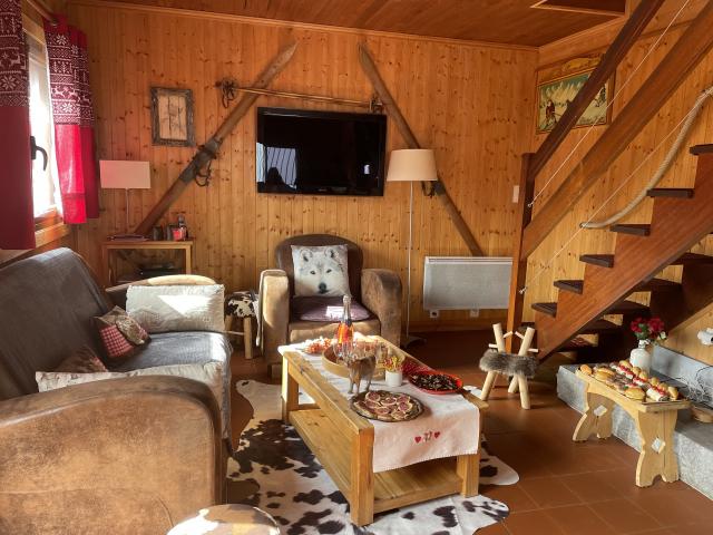 Intérieur cocooning dans les chalets de la Pierre Saint-Martin pour se ressourcer et se reposer avec tout le confort nécessaire