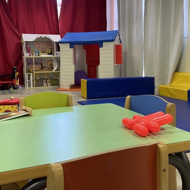 Espace de détente et de jeux à la halte garderie de La Pierre Saint-Martin